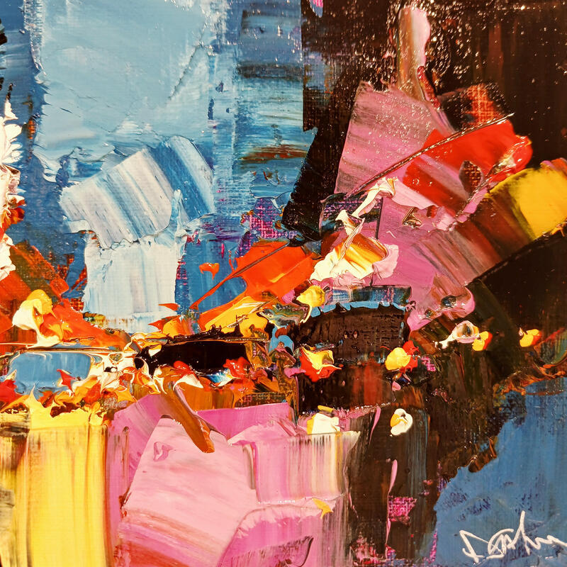 Peinture Abstract NYC par Castan Daniel | Tableau Figuratif Huile