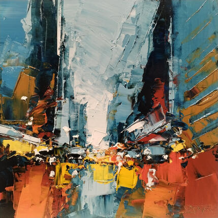 Peinture 5th Avenue 19 par Castan Daniel | Tableau Figuratif Huile
