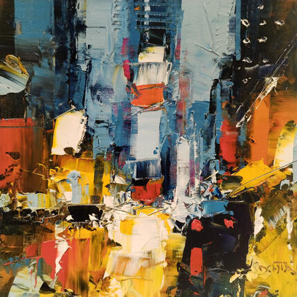 Painting Koreatown 19 by Castan Daniel | Painting Figurative Oil Pop icons