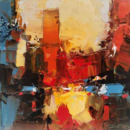 Peinture Starrent City 19 par Castan Daniel | Tableau