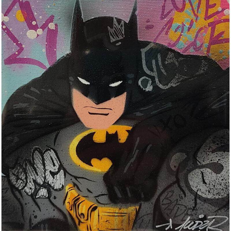 Painting Batman by Lemoine Mael | Painting Pop-art Pop icons Graffiti Acrylic
