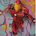 Painting Iron Man by Lemoine Mael | Painting Pop-art Pop icons Graffiti Acrylic