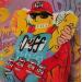 Painting Duff Man by Lemoine Mael | Painting Pop-art Pop icons Graffiti Acrylic
