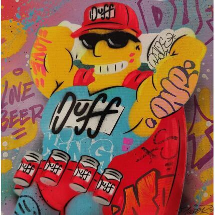 Painting Duff Man by Lemoine Mael | Painting Pop-art Acrylic, Graffiti Pop icons