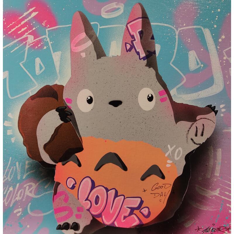 Painting Petit voleur by Lemoine Mael | Painting Pop-art Pop icons Graffiti Acrylic