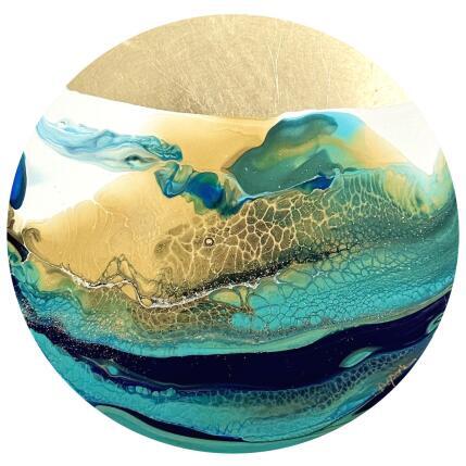 Peinture 1369 Profondeur Marine par Depaire Silvia | Tableau Abstrait Acrylique Marine, Paysages