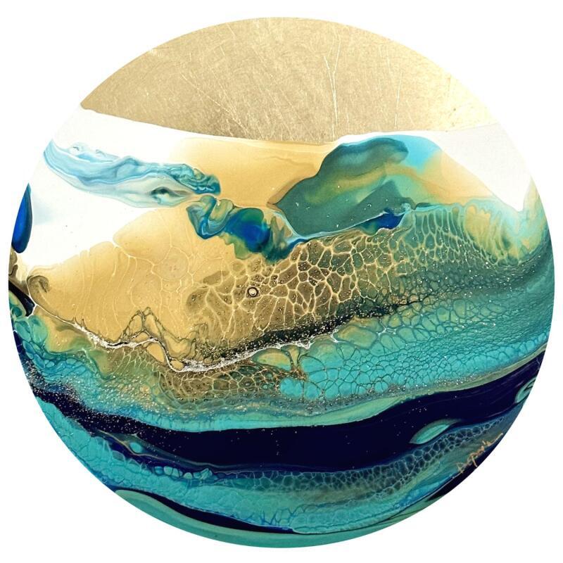 Peinture 1369 Profondeur Marine par Depaire Silvia | Tableau Abstrait Paysages Marine Acrylique