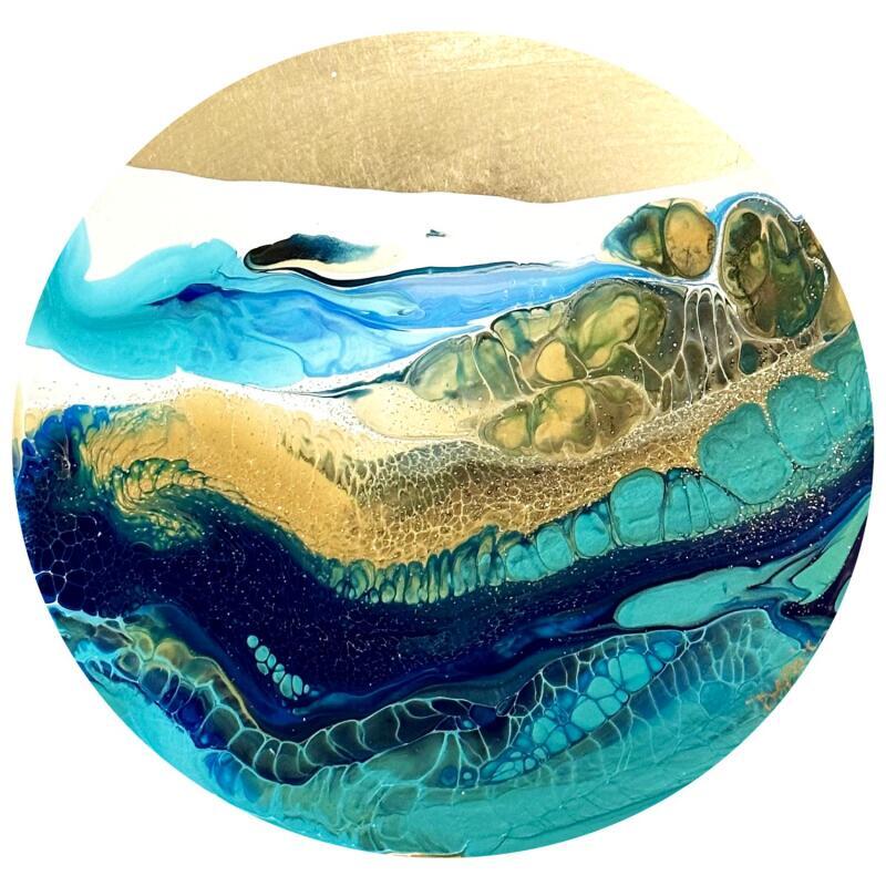 Gemälde 1358 Profondeur Marine von Depaire Silvia | Gemälde Abstrakt Landschaften Marine Acryl