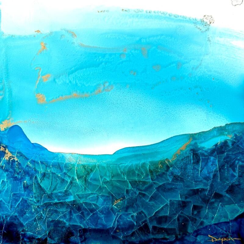 Gemälde 2021 Poésie Marine von Depaire Silvia | Gemälde Abstrakt Marine Minimalistisch Acryl