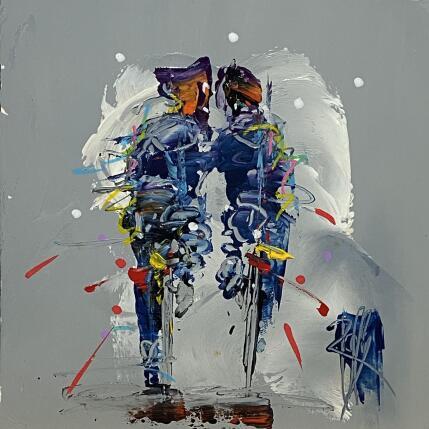 Peinture Tout Contre  par Raffin Christian | Tableau Figuratif Huile Scènes de vie