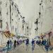 Painting Rue sans fin by Raffin Christian | Painting Figurative Urban Oil