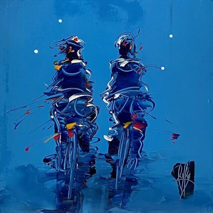 Painting Tous les Deux by Raffin Christian | Painting Figurative Oil Life style, Pop icons