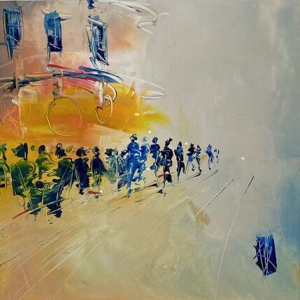 Painting Soleil by Raffin Christian | Painting Figurative Oil Urban