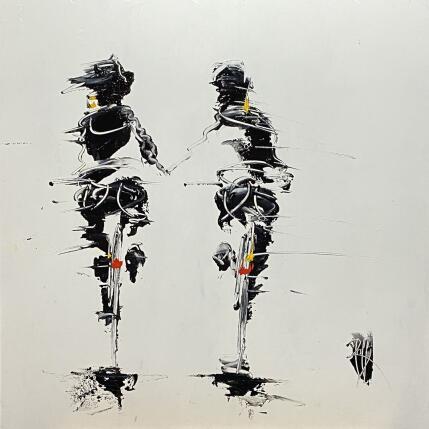 Painting Complices by Raffin Christian | Painting Figurative Oil Life style