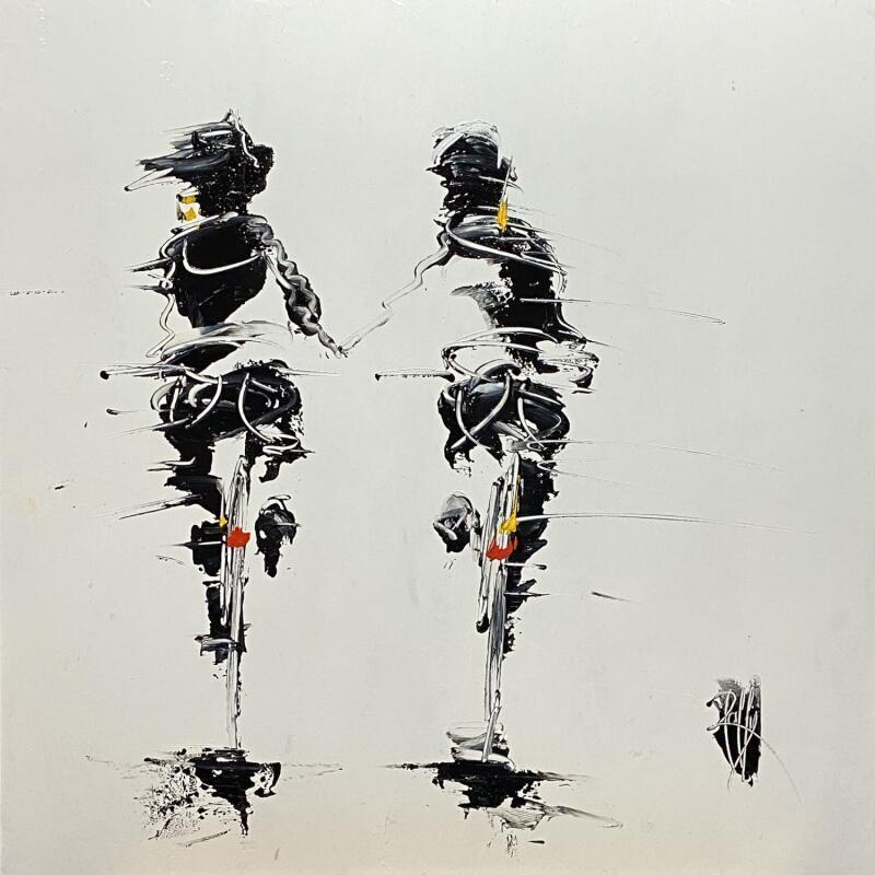 Peinture Complices  par Raffin Christian | Tableau Figuratif Scènes de vie Huile