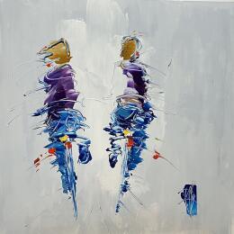 Painting  Petit délire  by Raffin Christian | Painting Figurative Oil Life style