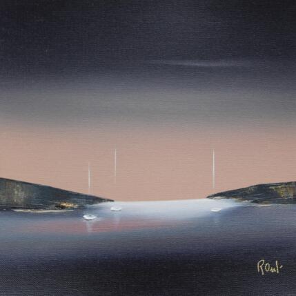 Painting Evasion 80 by Roussel Marie-Ange et Fanny | Painting Figurative Oil Marine, Minimalist, Pop icons