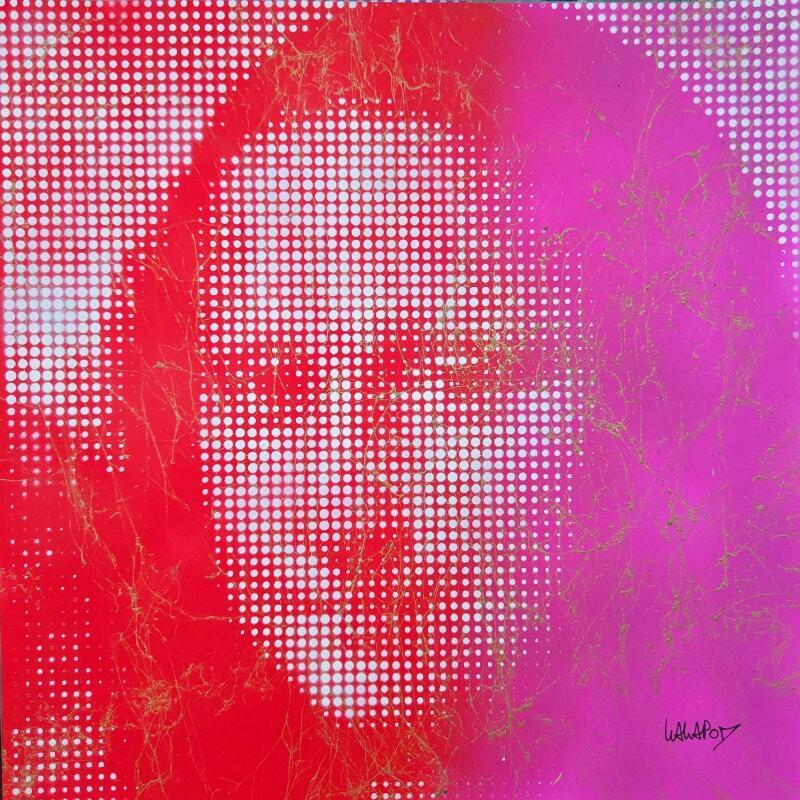 Painting Joconde Dégradé rouge by Wawapod | Painting Pop-art Pop icons Graffiti