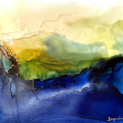 Painting 2747 COLIBRI by Depaire Silvia | Painting Abstract Acrylic Animals, Minimalist