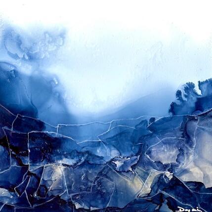 Gemälde 2754 BLEU VELVET von Depaire Silvia | Gemälde Abstrakt Acryl Landschaften, Marine