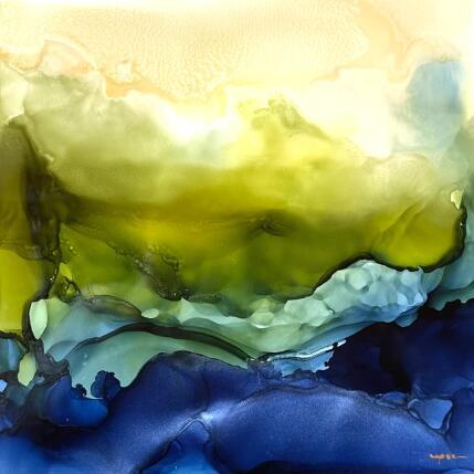 Painting 2803 COLIBRI by Depaire Silvia | Painting Abstract Acrylic Animals, Minimalist