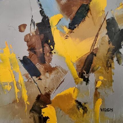 Painting Autumn day by Virgis | Painting Abstract Oil Minimalist