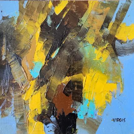 Painting The sky behind us by Virgis | Painting Abstract Oil Minimalist, Pop icons