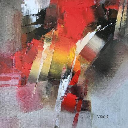 Painting Evening peace by Virgis | Painting Abstract Oil Minimalist