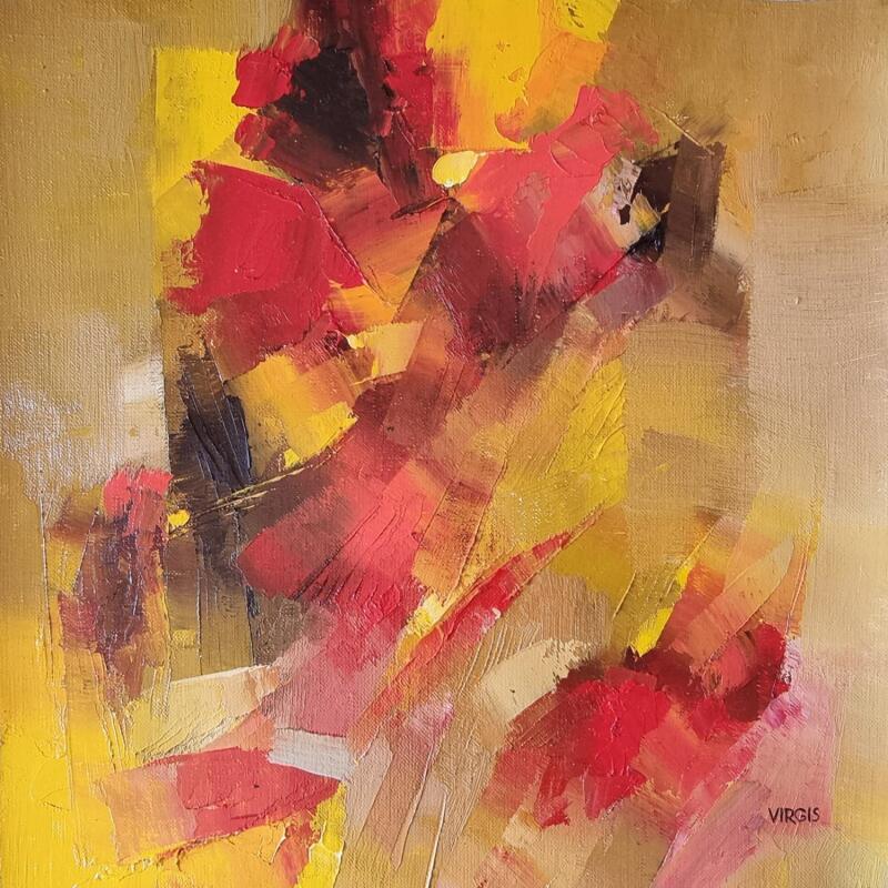 Gemälde Evening melody von Virgis | Gemälde Abstrakt Minimalistisch Öl