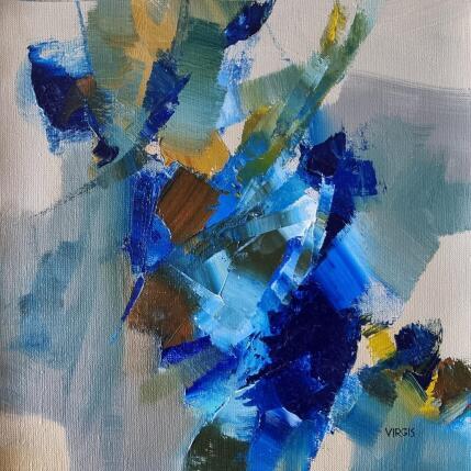 Painting Rain colors by Virgis | Painting Abstract Oil Minimalist