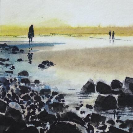 Painting Miroir d'eau by Abbatucci Violaine | Painting Figurative Watercolor