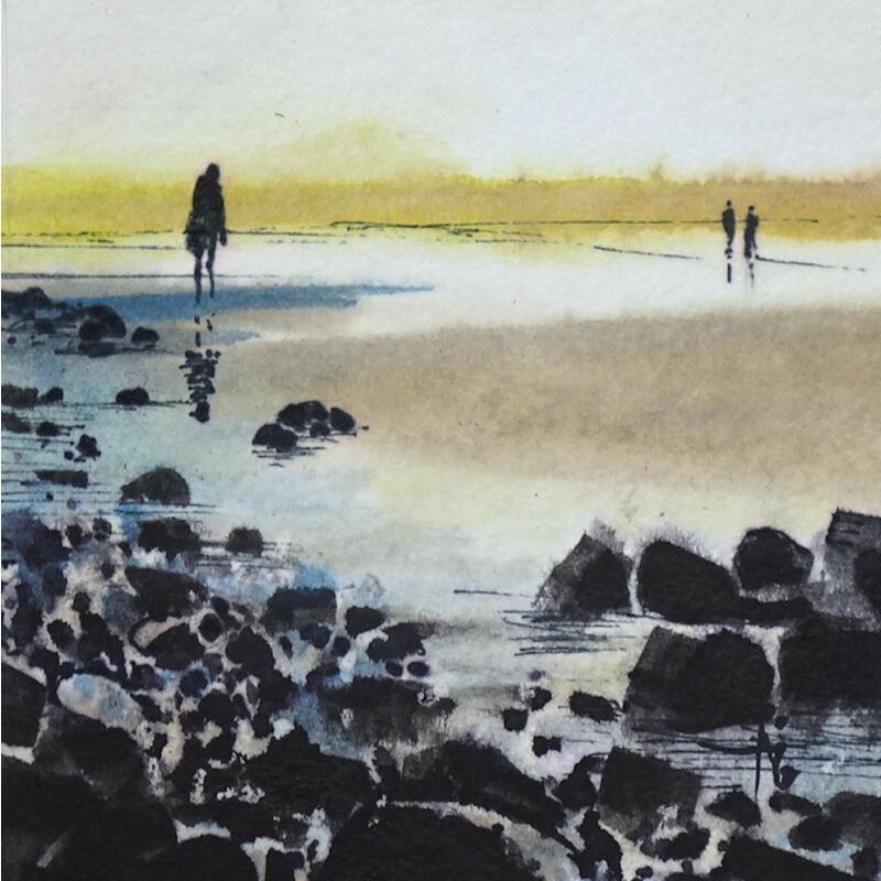 Painting Miroir d'eau by Abbatucci Violaine | Painting Figurative Watercolor