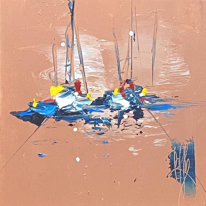 Peinture Ancrage par Raffin Christian | Tableau Figuratif Marine Huile