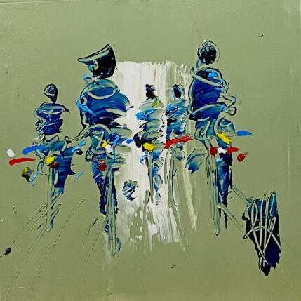 Painting Foule d'un Jour by Raffin Christian | Painting Figurative Oil Life style