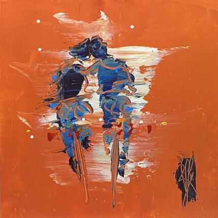 Painting Bisous by Raffin Christian | Painting Figurative Oil Life style, Pop icons