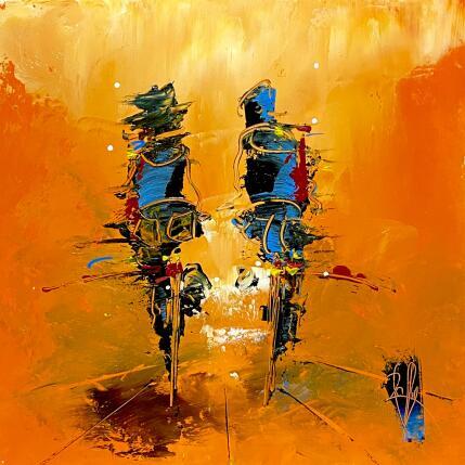 Peinture Passage à deux par Raffin Christian | Tableau Figuratif Huile Scènes de vie