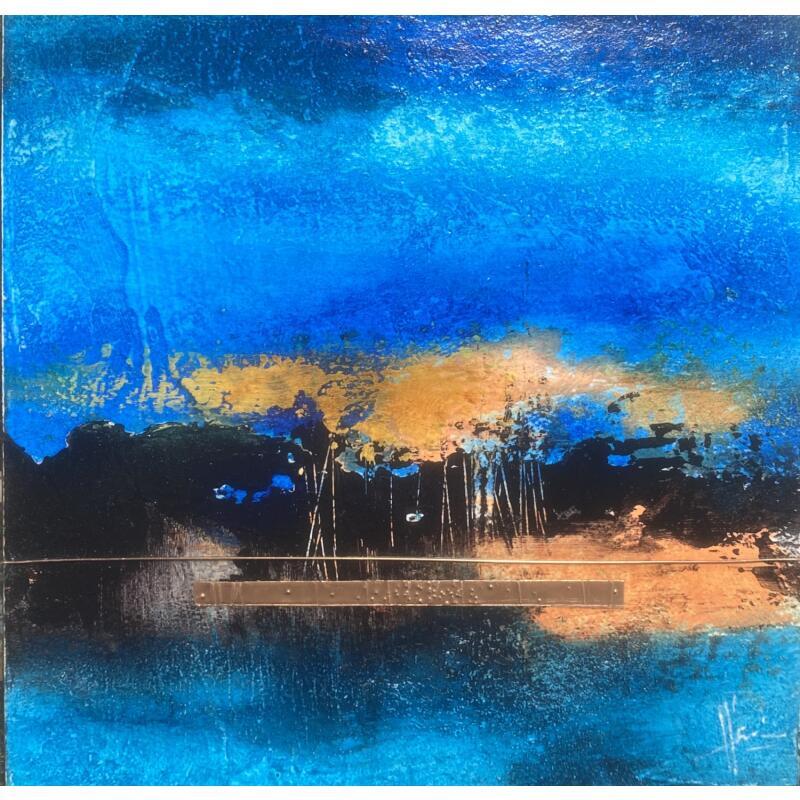 Painting Abstraction #4043 by Hévin Christian | Painting Abstract Minimalist Oil Acrylic Pastel