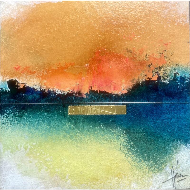 Painting Abstraction #4038 by Hévin Christian | Painting Abstract Minimalist Oil Acrylic Pastel