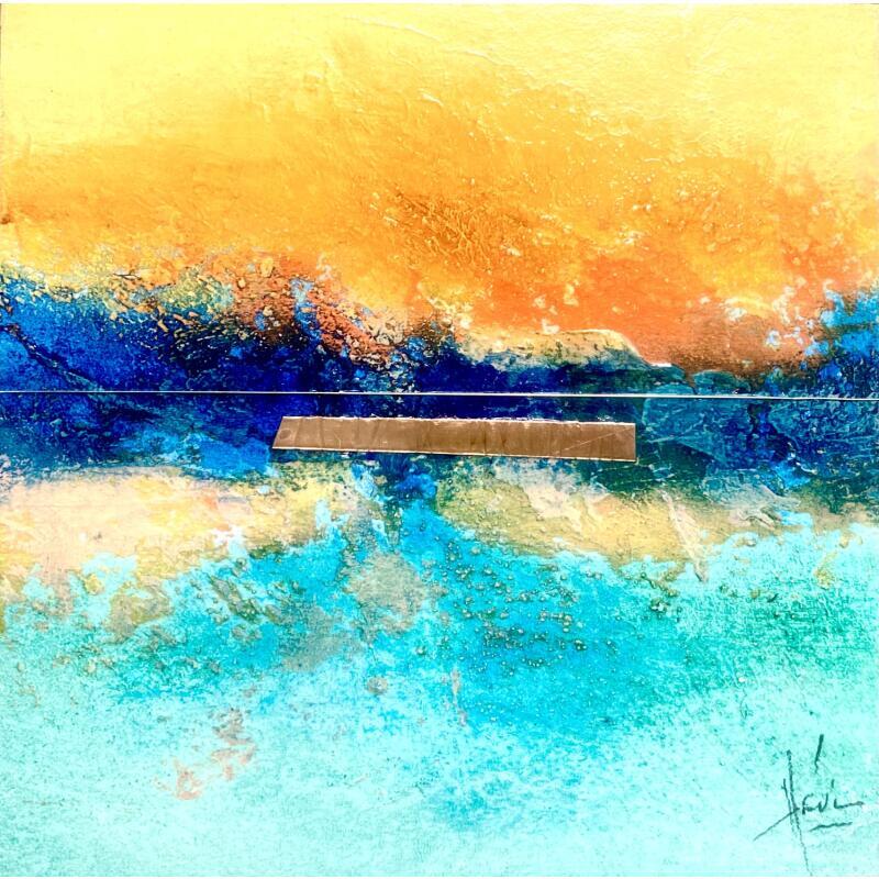 Painting Abstraction #4042 by Hévin Christian | Painting Abstract Minimalist Oil Acrylic Pastel