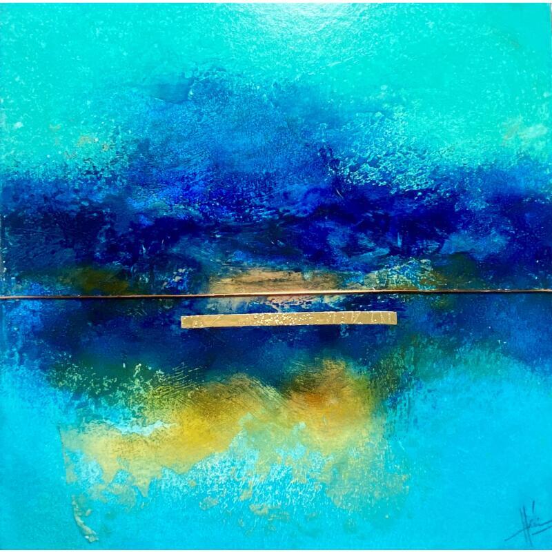 Peinture Abstraction #4026 par Hévin Christian | Tableau Abstrait Minimaliste Huile Acrylique Pastel