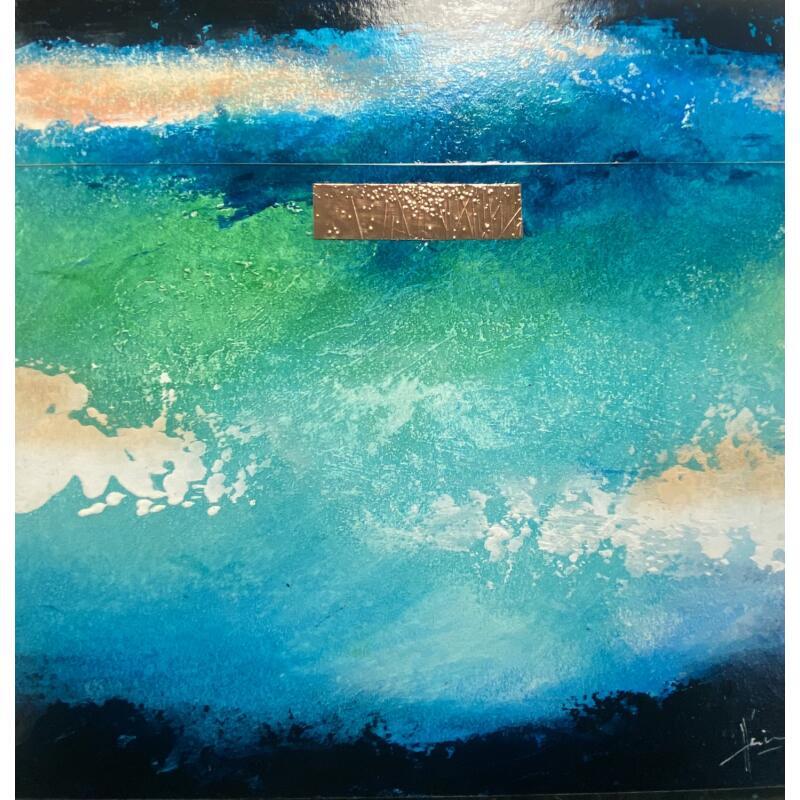 Painting Abstraction #4030 by Hévin Christian | Painting Abstract Minimalist Oil Acrylic Pastel