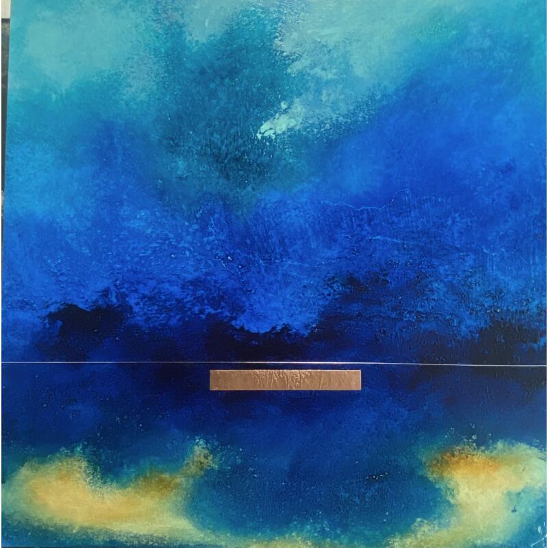 Painting Abstraction #4021 by Hévin Christian | Painting Abstract Minimalist Oil Acrylic Pastel