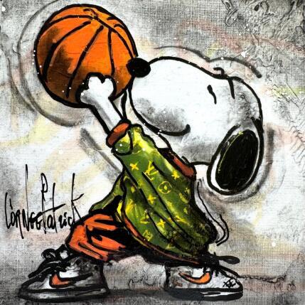 Peinture Snoopy loves basketball par Cornée Patrick | Tableau Pop-art Graffiti, Huile Cinéma, Enfant, Icones Pop