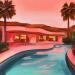 Painting VINTAGE OASIS by Clavaud Morgane | Painting Figurative Acrylic
