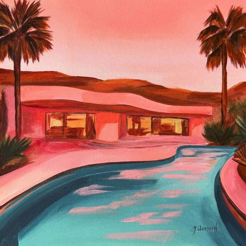 Painting VINTAGE OASIS by Clavaud Morgane | Painting Figurative Acrylic
