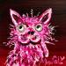 Painting Convoitus by Moogly | Painting Raw art Animals Acrylic Resin Pigments