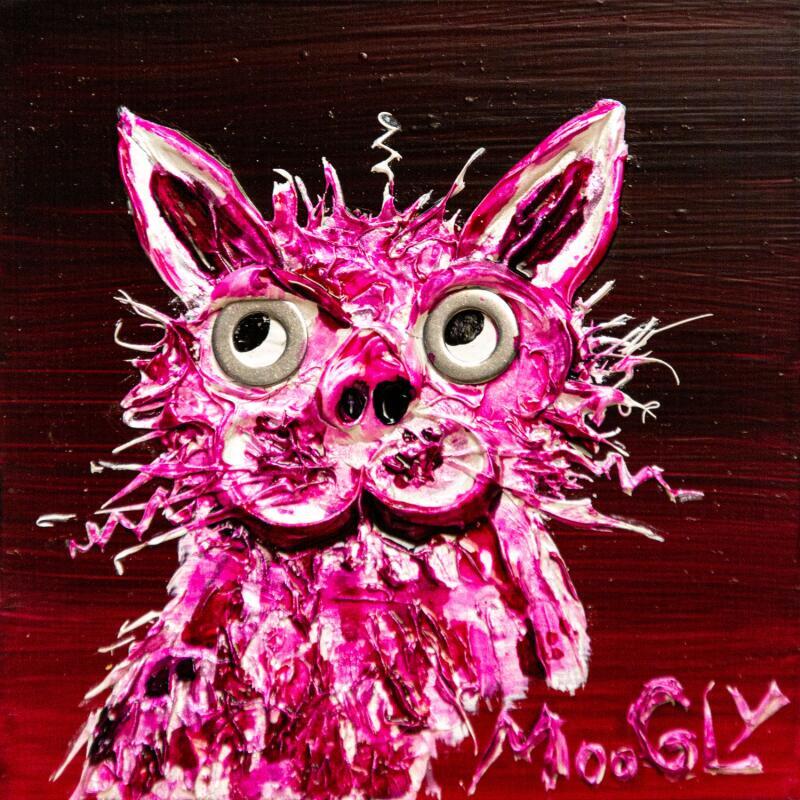 Painting Convoitus by Moogly | Painting Raw art Animals Acrylic Resin Pigments