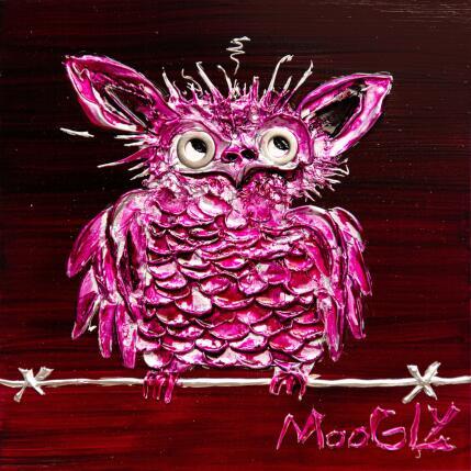 Gemälde Cogitus von Moogly | Gemälde Art brut Acryl, Harz, Pigmente Pop-Ikonen, Tiere