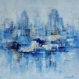 Peinture Edge Of Earth par Coupette Steffi | Tableau Figuratif Acrylique Urbain