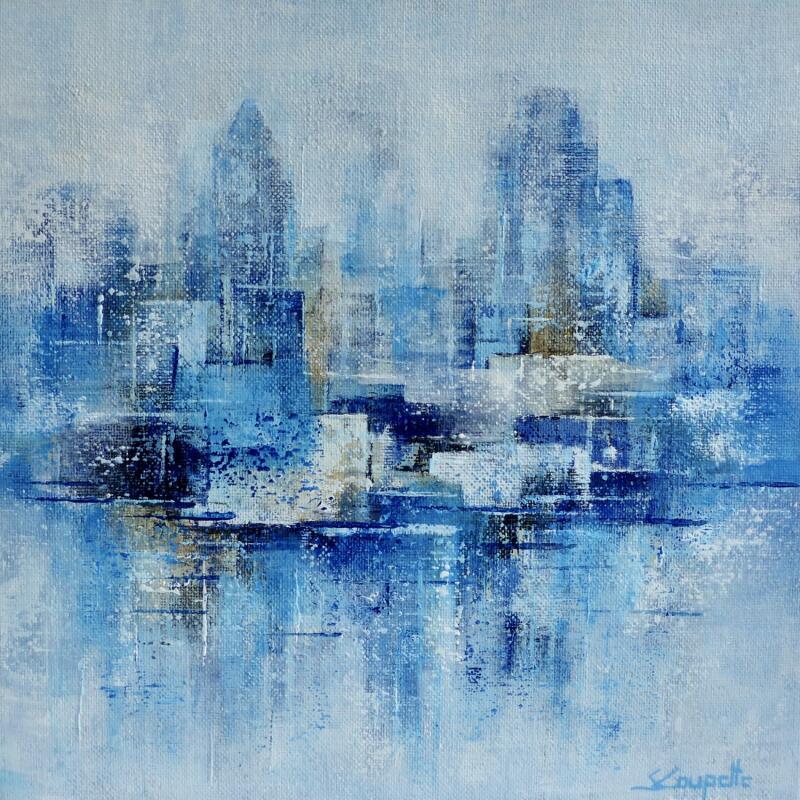 Painting Edge Of Earth by Coupette Steffi | Painting Figurative Urban Acrylic